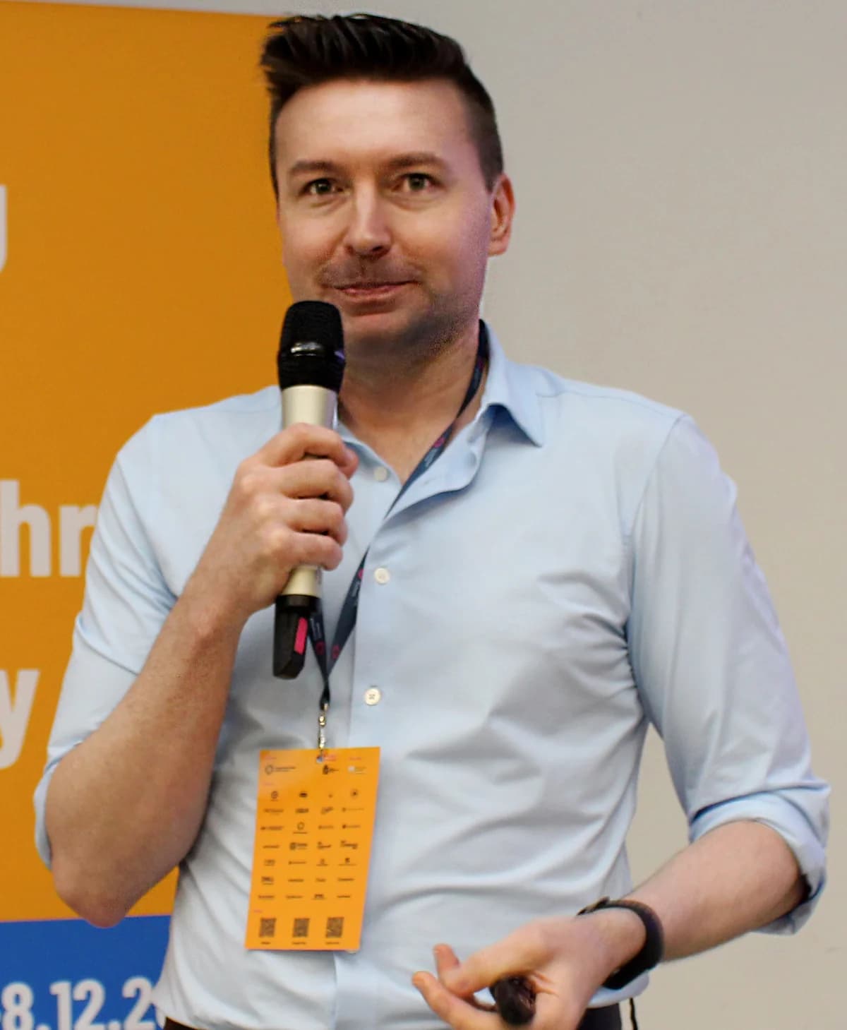 Matt Motyl speaking at HumanTech Summit 2024